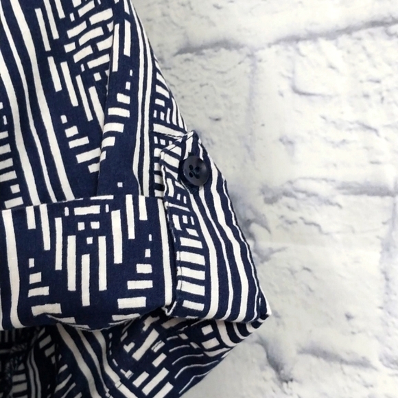 Roaman's Button Down Top Short Sleeve Cotton Sz 24W - Picture 4 of 5